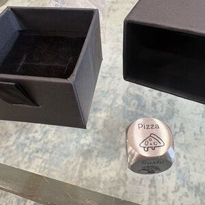Silver Stainless Steel Food Decision Dice